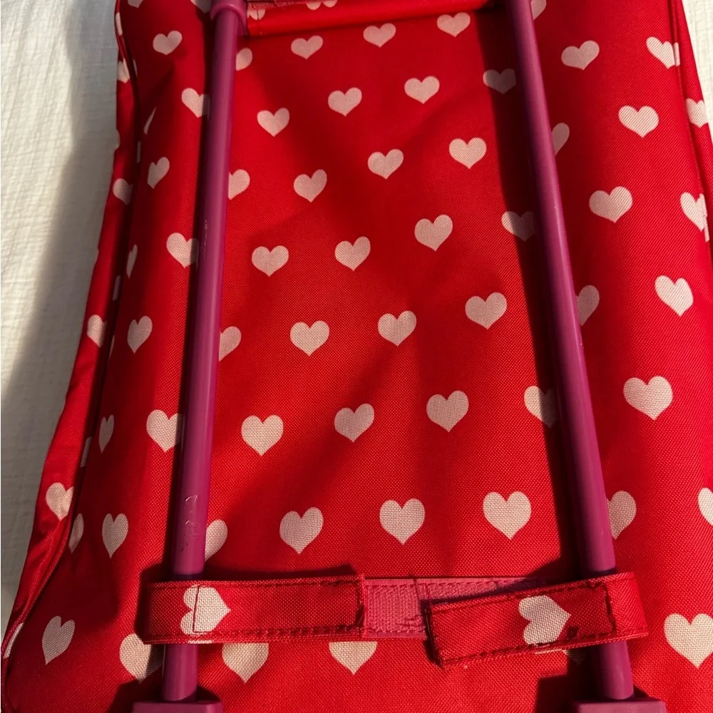 Double Trolley 18” Doll Carrier with Dual Sleeping Bag Two Pillows Travel Case - Picture 9 of 16
